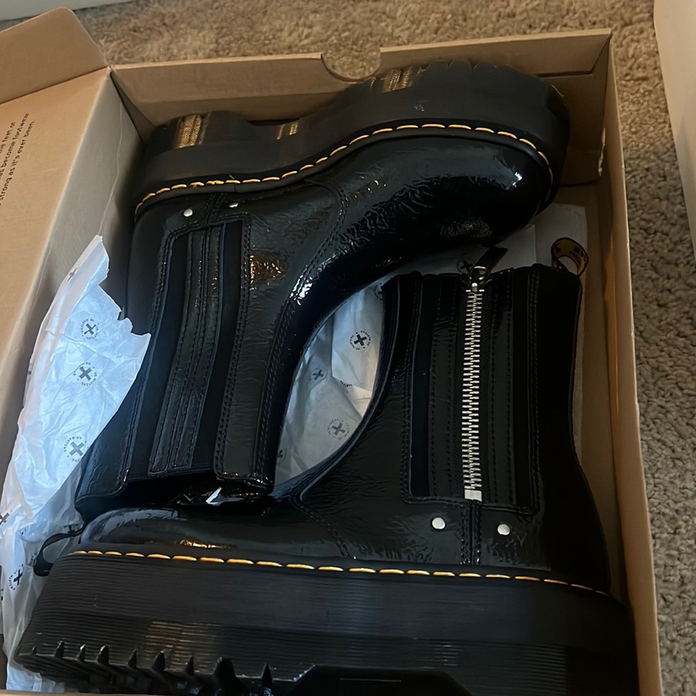 Never worn doc marten platform shoe